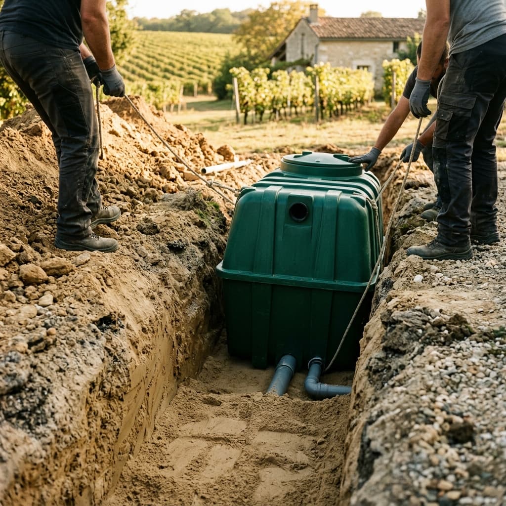 Assainissement individuel dans le Médoc : fosse, SPANC, prix et conformité 2026 — Variation 1