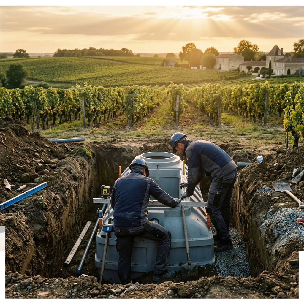 Assainissement individuel dans le Médoc : fosse, SPANC, prix et conformité 2026 — Variation 4