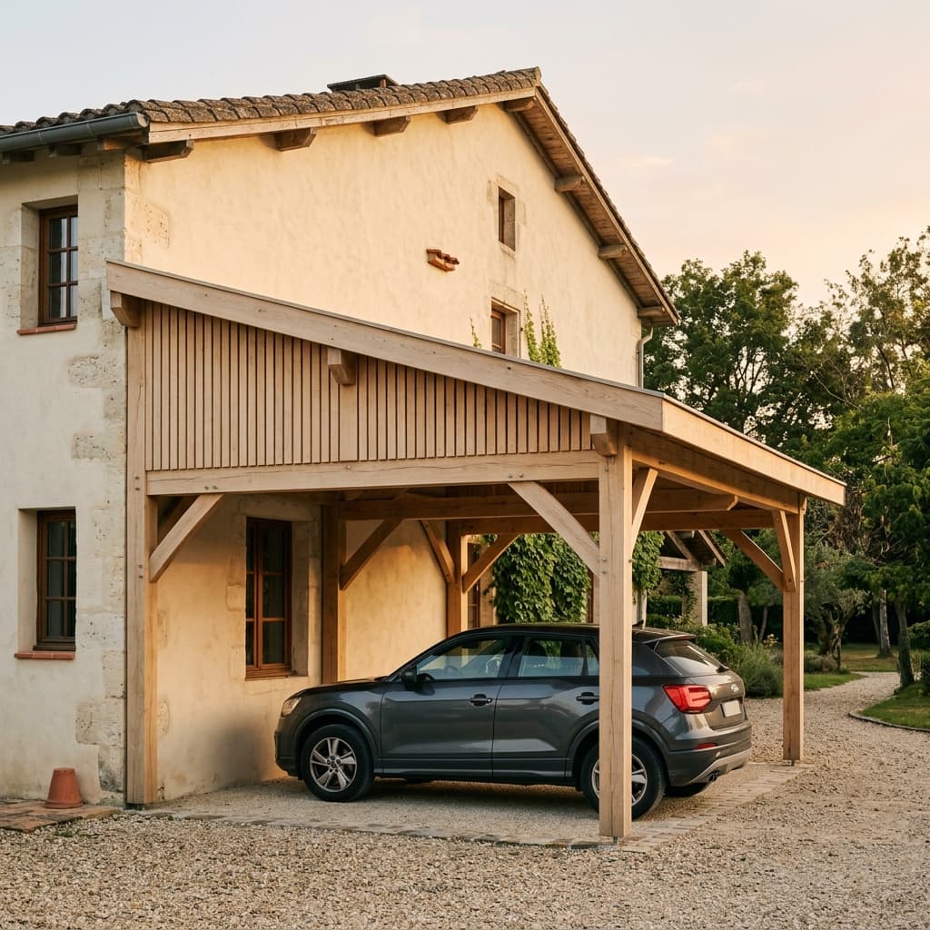 Garage et carport en bois dans le Médoc : prix et choix en 2026 — Variation 1