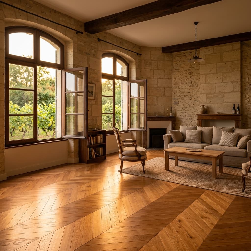 Parquet dans le Médoc : pose, rénovation et prix en 2026 — Variation 4