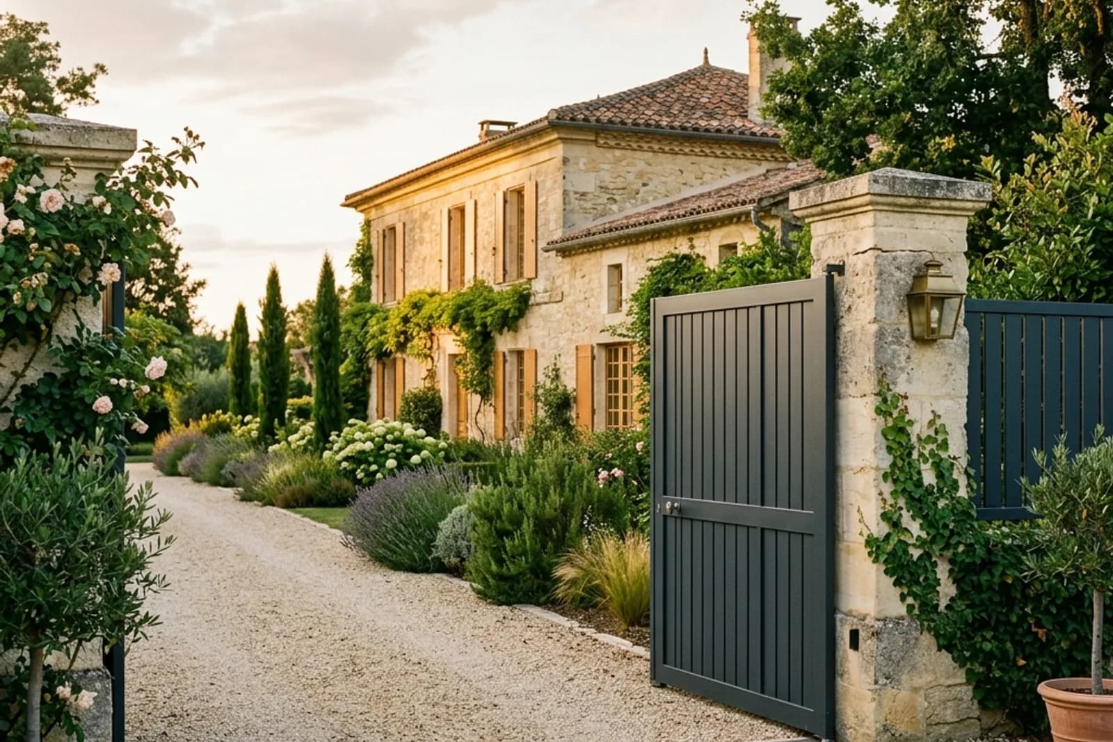 Portail et clôture dans le Médoc : prix 2026, matériaux et automatisme — Variation 1