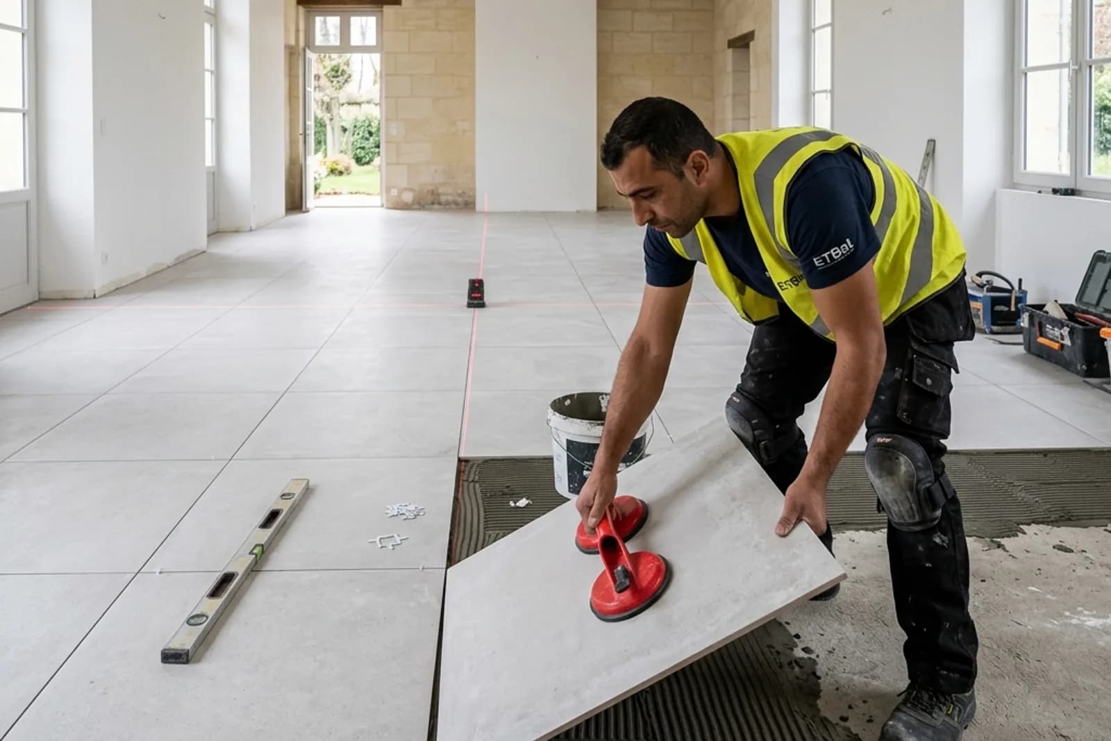 Pose de carrelage au sol dans le Médoc : prix 2026 et le secret du support — Variation 1