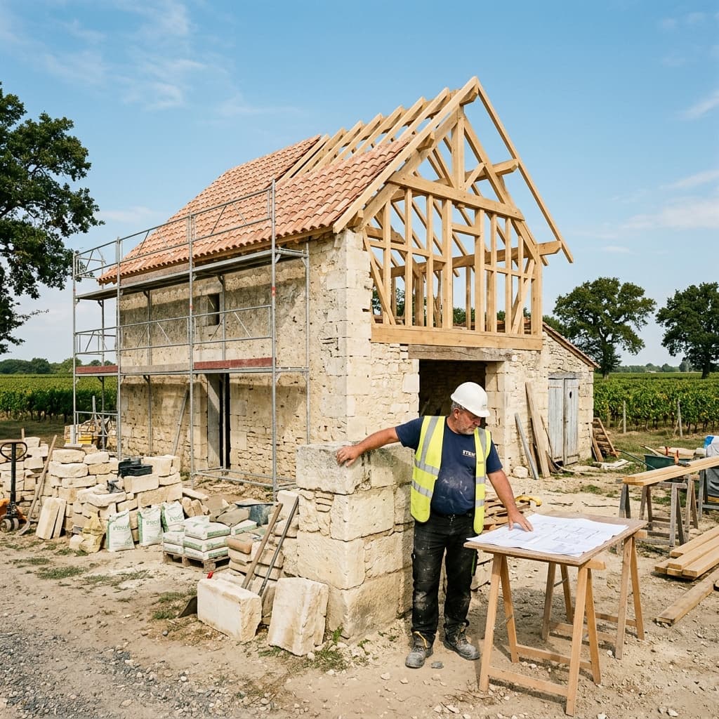 Transformer une grange ou une dépendance en habitation dans le Médoc (prix 2026) — Variation 1
