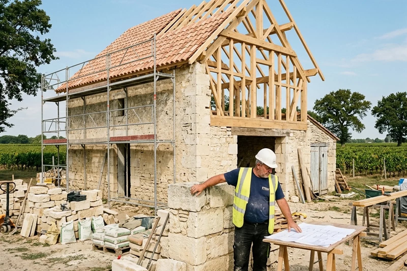 Transformer une grange ou une dépendance en habitation dans le Médoc (prix 2026) — Variation 1