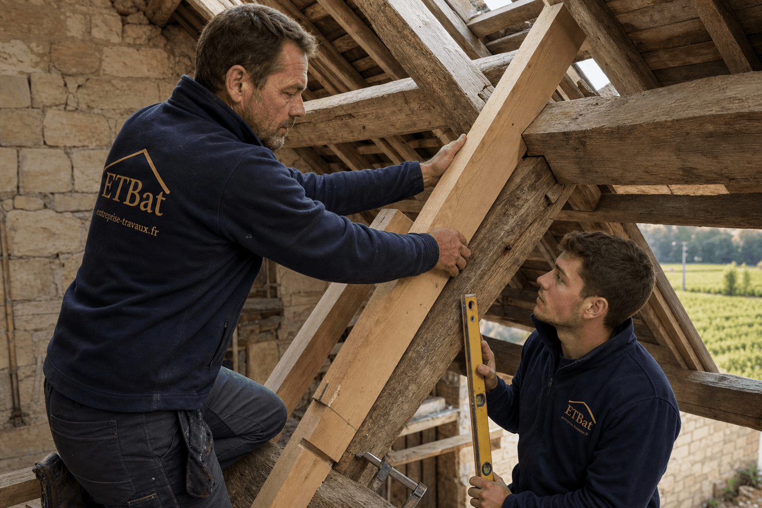 Rénovation de charpente traditionnelle
