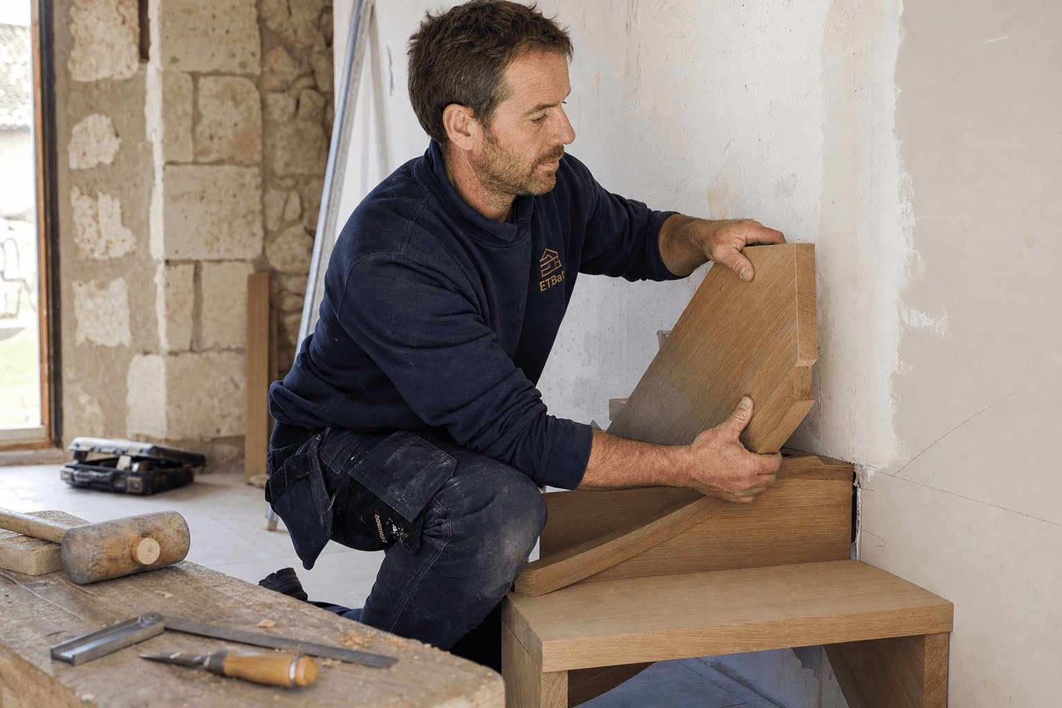 Escalier en bois sur mesure