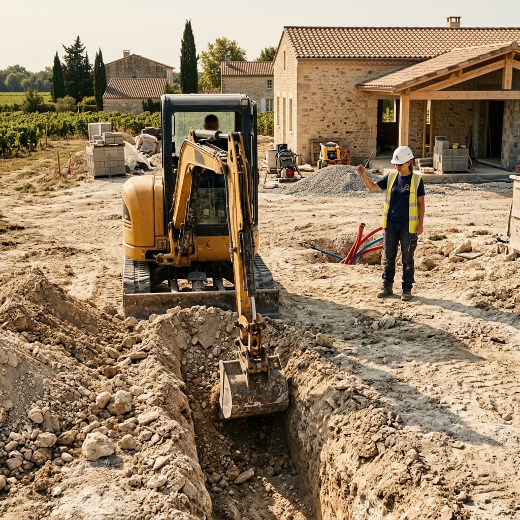 Terrassement et VRD — Fouilles, réseaux et viabilisation