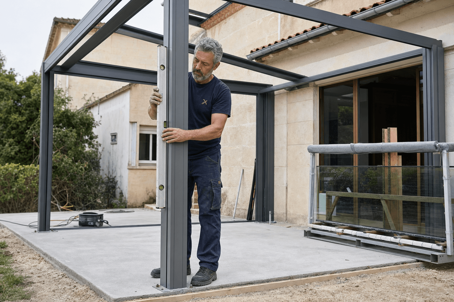 Véranda sur mesure — installation et pose