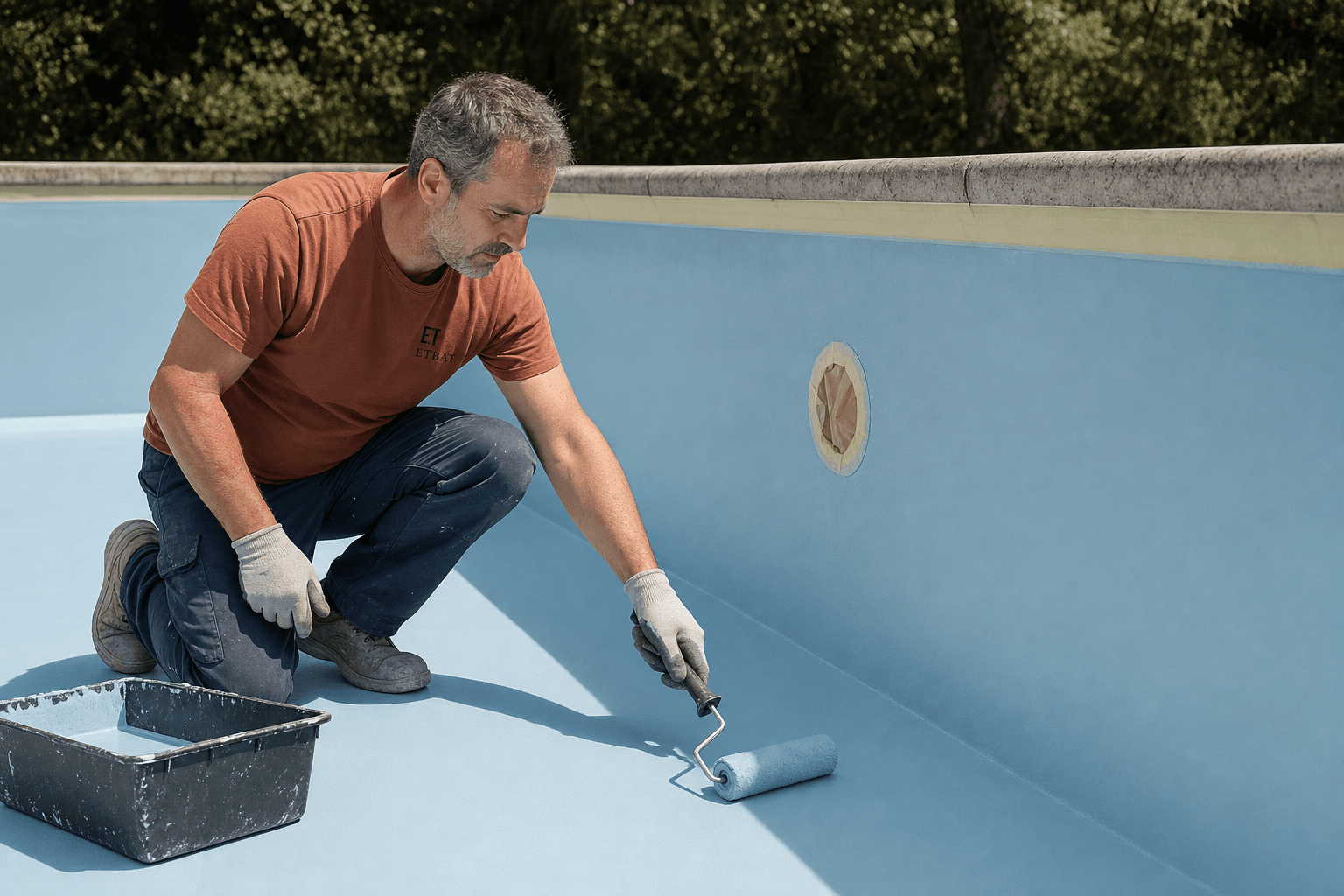 Peinture piscine intérieure résine