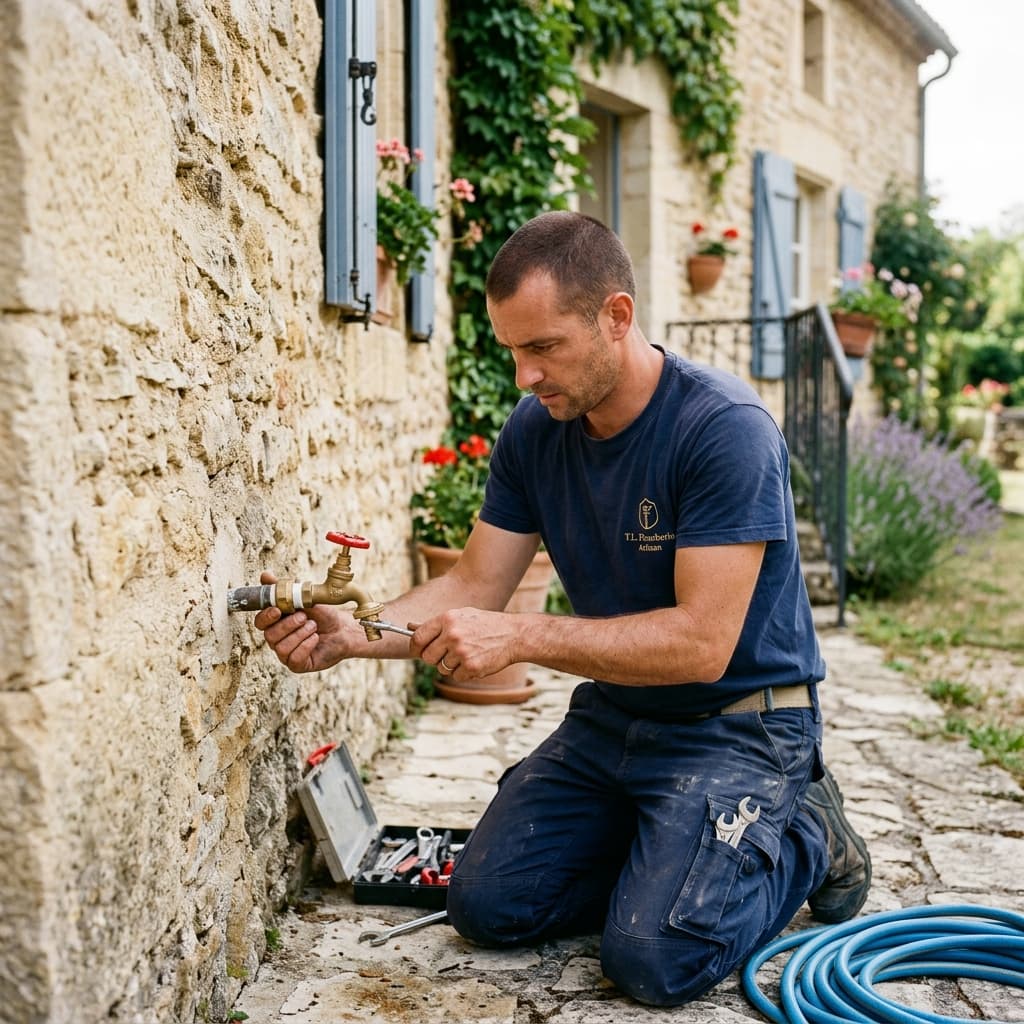 Robinetterie extérieure et point d'eau jardin