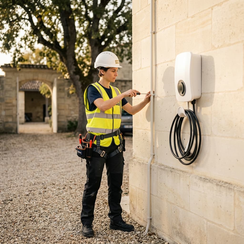 Installer une borne de recharge chez soi dans le Médoc (prix et aides 2026) — Variation 1