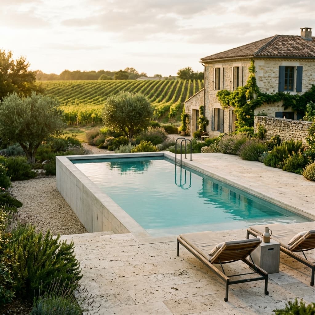 Construire une piscine dans le Médoc : prix 2026 et le piège du terrain — Variation 1