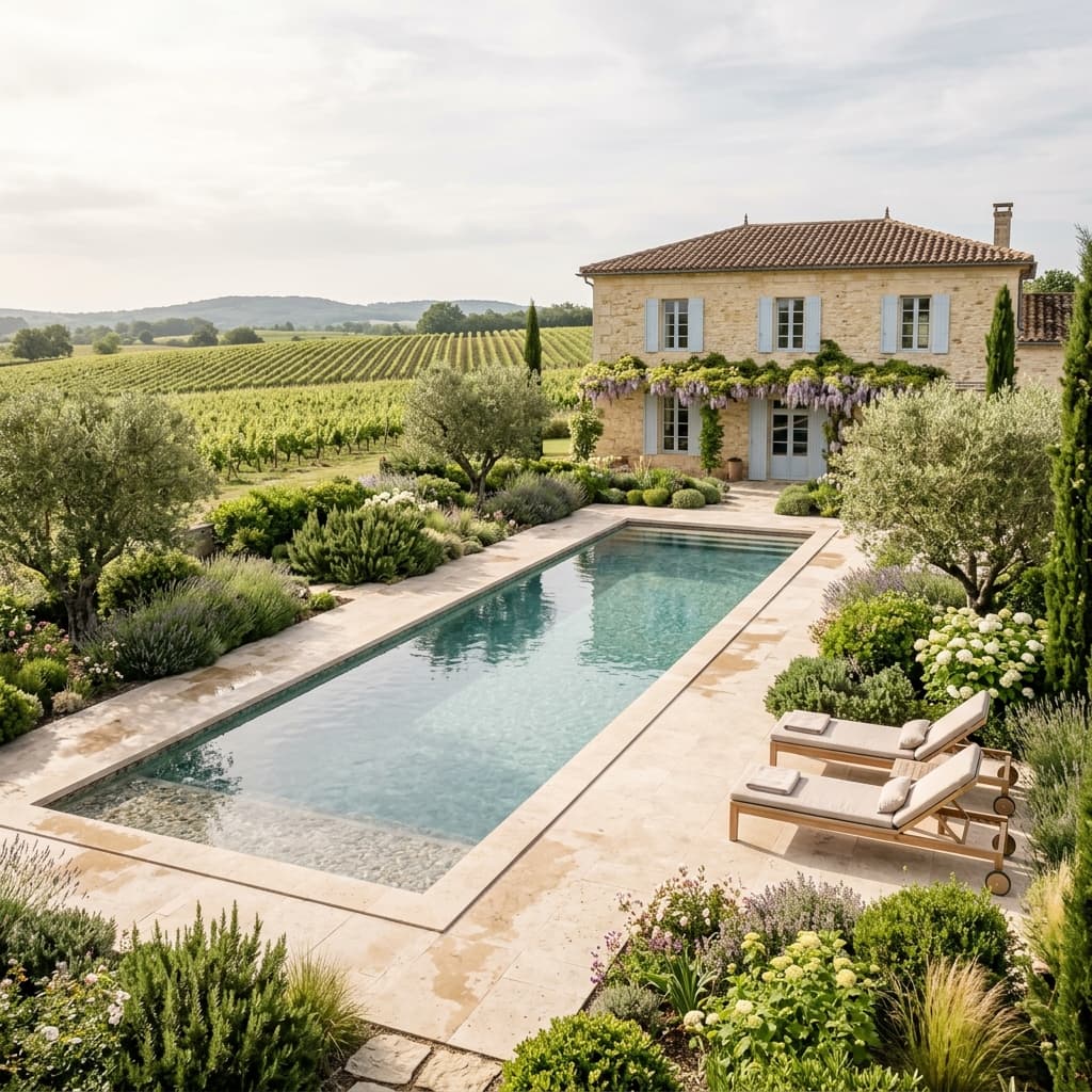 Construire une piscine dans le Médoc : prix 2026 et le piège du terrain — Variation 2