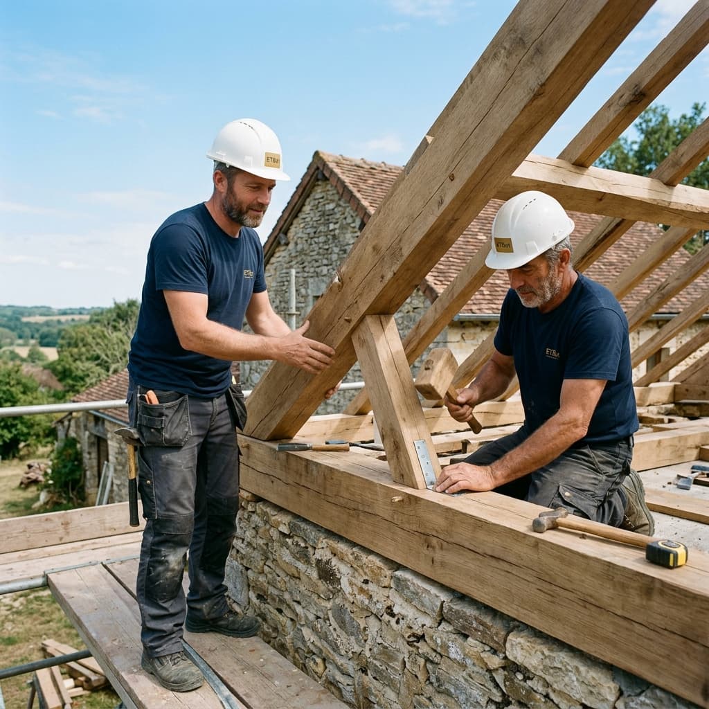 Surélévation de maison en ossature bois — ajout d'un niveau complet