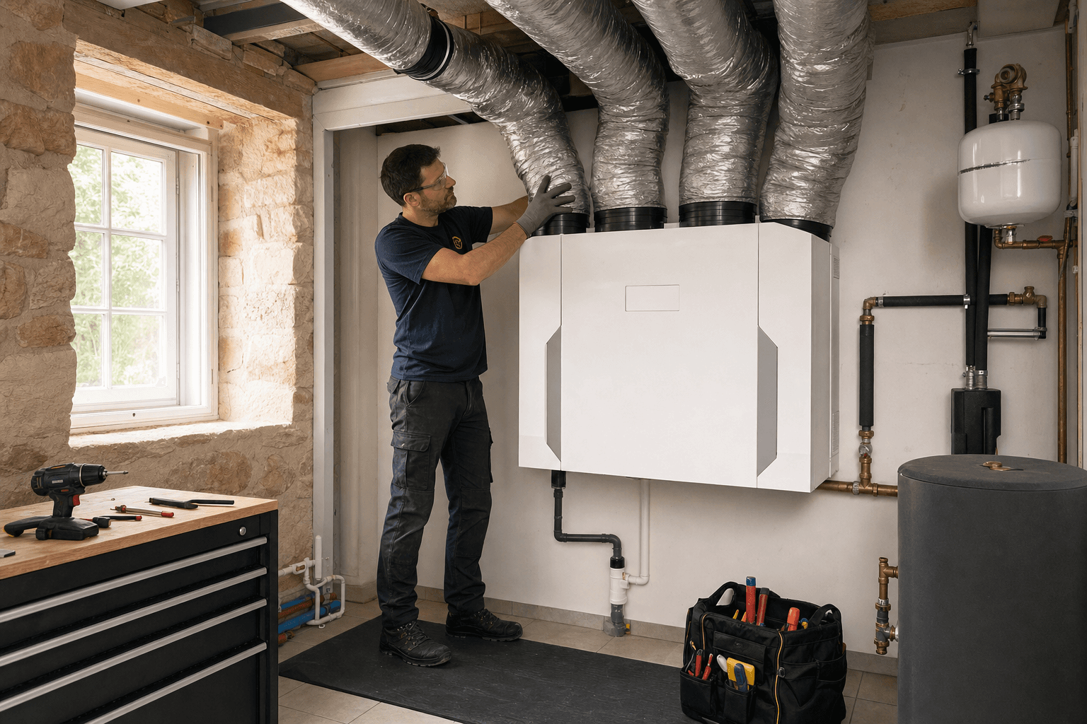 Installation VMC double flux thermodynamique