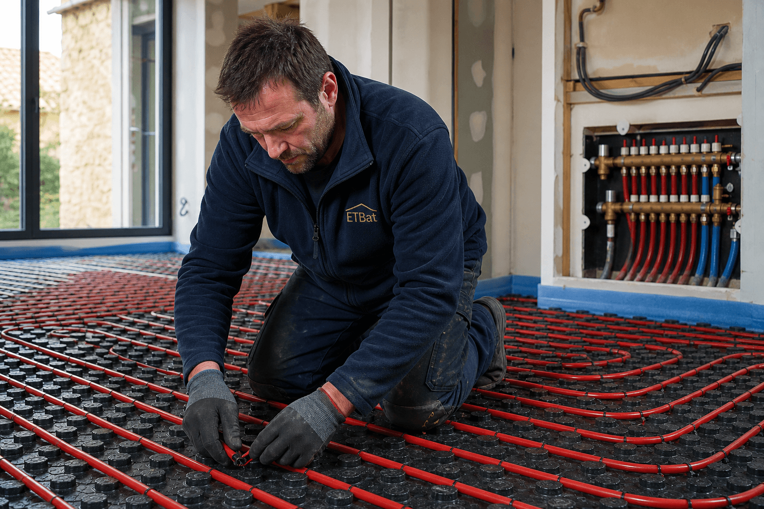 Installation plancher chauffant