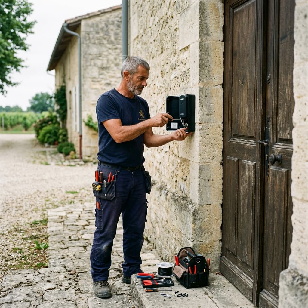 Contrôle d'accès professionnel chai viticole