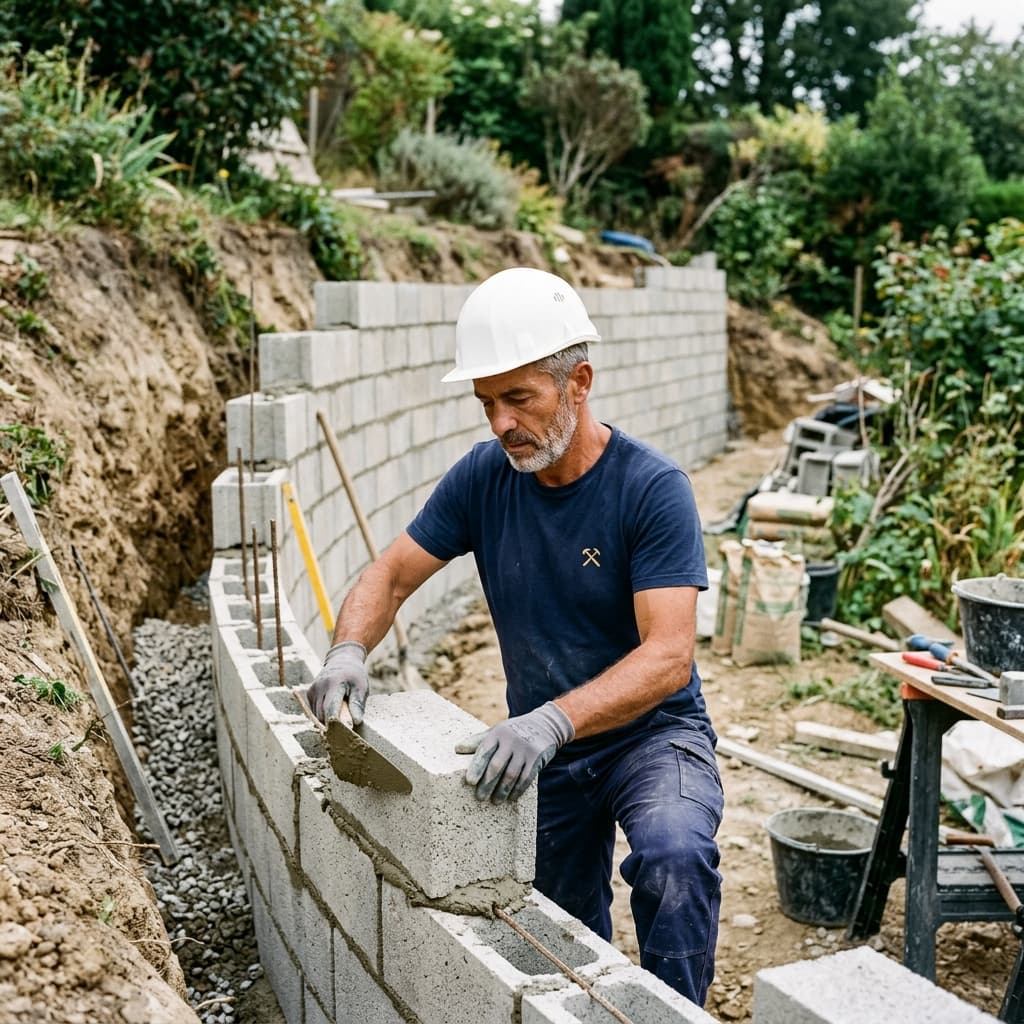 Mur de soutènement béton armé