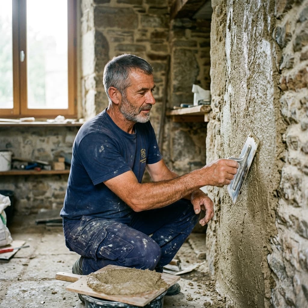 Enduit intérieur chaux-chanvre isolant et respirant