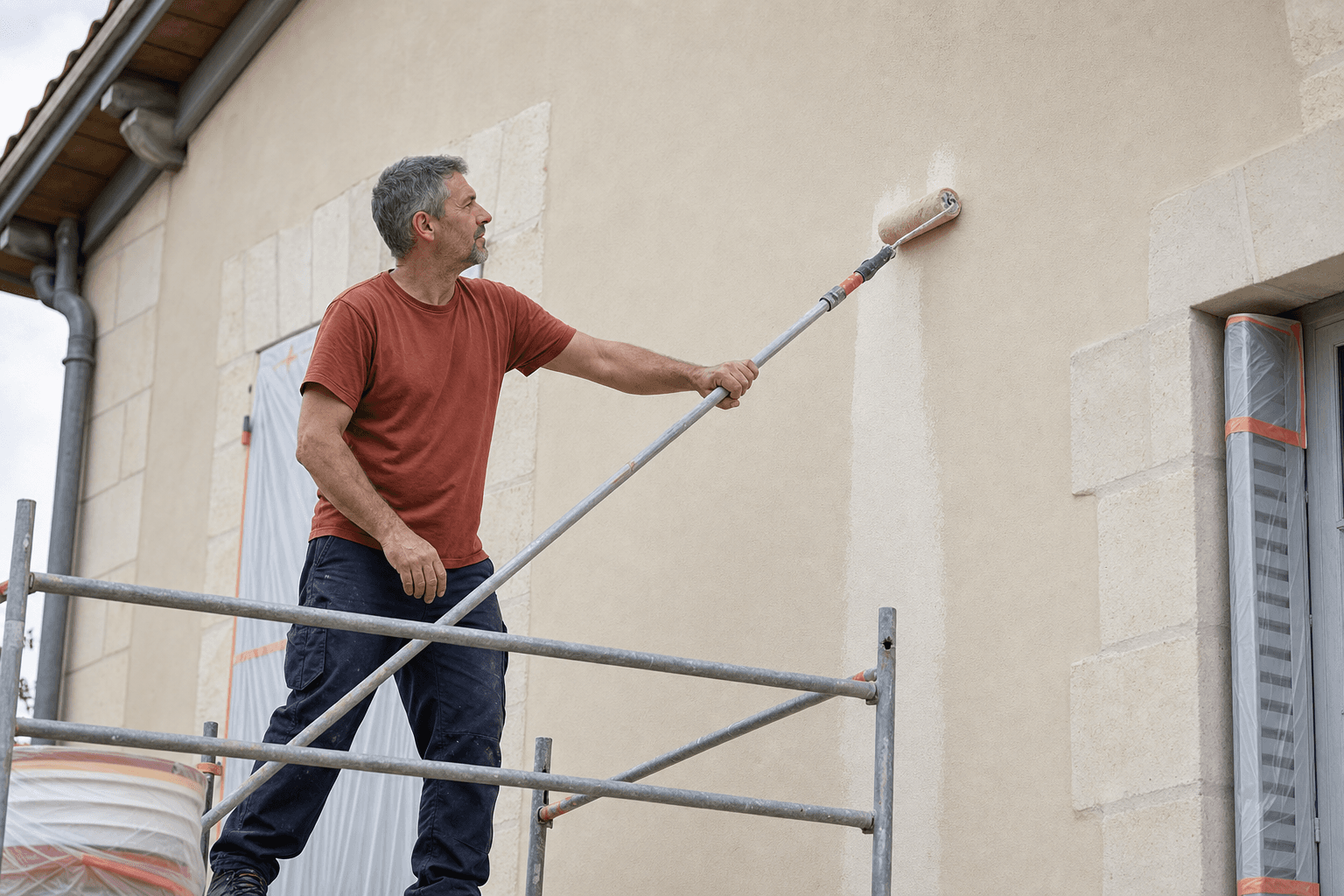Peinture de façade extérieure