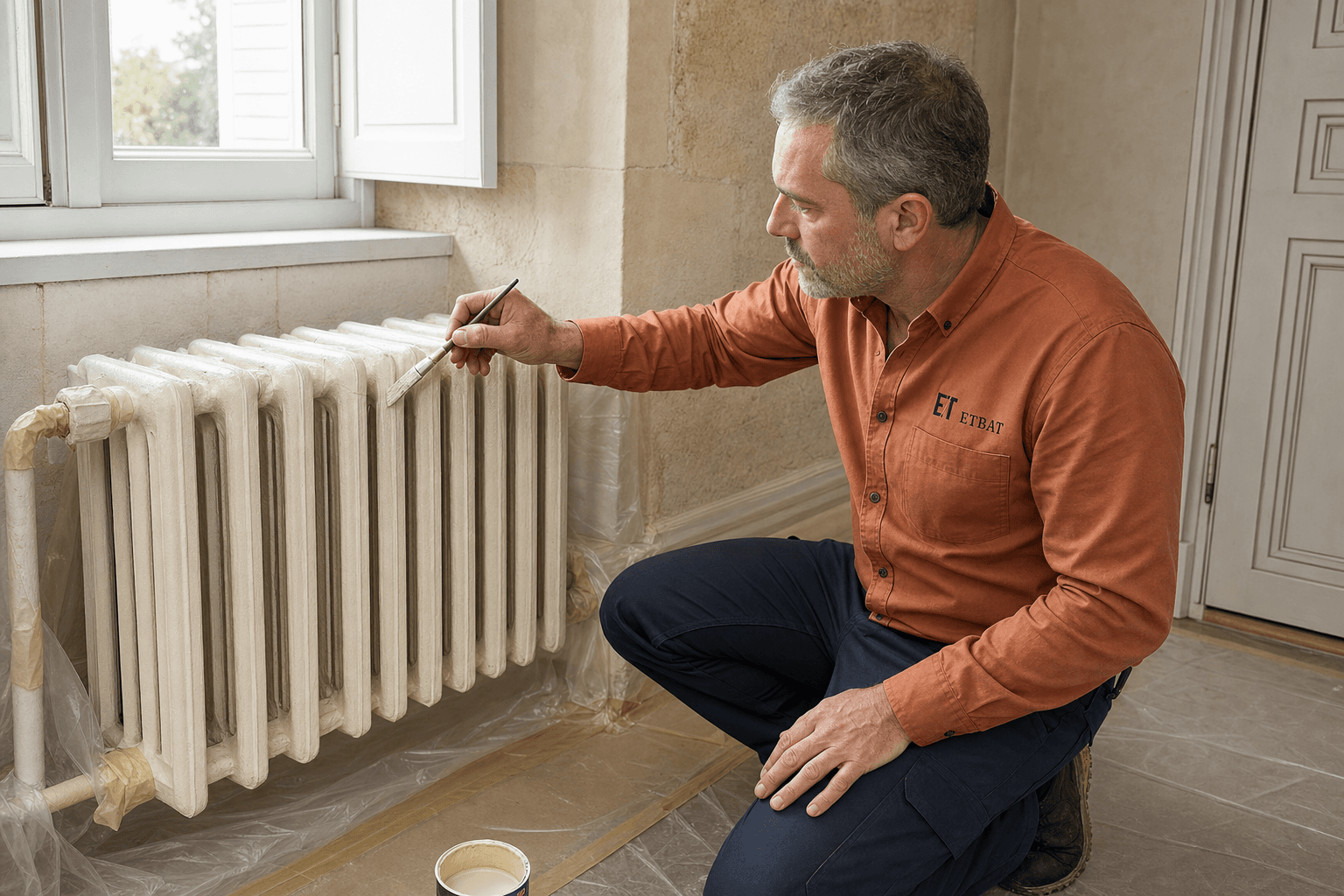 Peinture radiateurs et grilles de chauffage